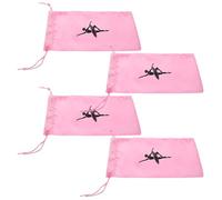 Mikikit 4pièces Sac de Danse pour Chaussures avec Cordon de Serrage pour Ranger et Transporter Les Chaussures de Danse Adapté aux Studios pour Filles et Adultes