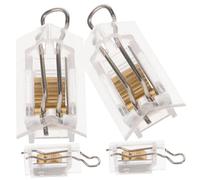 Mikikit 4pièces Verrou De Cordon pour Stores Vénitiens Lot de Matériau Fiable pour Stores Enrouleurs Accessoires De Fixation Pratiques