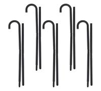 Mikikit 5 Bâtons en Plastique Noirs pour Danse et Cosplay, Accessoires Portables et Faciles à Manipuler, pour Performance Scénique et Jeu D'imitation