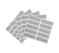 Mikikit 5 ensembles Autocollants à Gratter Rectangulaires Argentés Lot de Étiquettes Autocollantes pour DIY pour Cartes de Loterie et Projets Créatifs