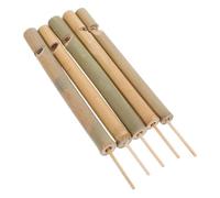 Mikikit 5 Pièces Bamboo Bird Whistles Portable Call Flutes for Outdoor Fun in Parks Forests Farms Authentic Bird Call Simulation for Nature Exploration and Party Games