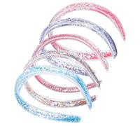 Mikikit 5 pièces Bandeaux Cheveux Paillettes Headbands Mode Accessoires Coiffure Élégants pour Fêtes et Usage