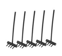 Mikikit 5 pièces Lot de Mini Râteaux de Sable Souples pour Bac à Sable Décoration Zen de Jardin Miniature Outils Créatifs pour Table Garden Accessoires pour Aménagement Personnalisé