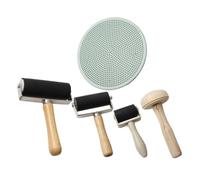 Mikikit 5 Pièces Set de Outils de Gravure avec Bois et Plastique pour Impression et pour Artistes Débutants et