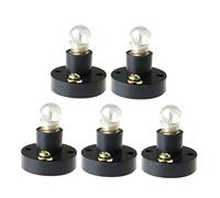 Mikikit 5 Pièces Support De Lampe à Porte-Ampoules Miniature Douille D'ampoule E10 Mini Ampoules 1. 5v Mini Douille De Lampe Mini Porte-Lampe Ampoule LED Visser Plastique Remplacer