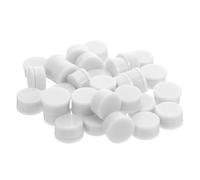 Mikikit 50 Bases Rotatives Blanches en Plastique Roulements à Billes pour Loisirs Créatifs, Rotation Fluide, 18 Mm, Accessoires DIY pour Poupées, Éoliennes, Bijoux et Décorations