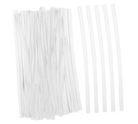 Mikikit 50 Pièces Bâtons de Cire Claire pour Sceau Rétro Accessoires DIY pour Cachet Enveloppe Cire à Cacheter Transparente pour Invitations de Mariage