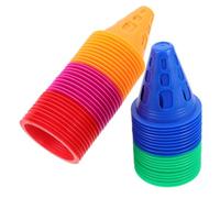 Mikikit 50 Pièces Cônes Entraînement Roller de Petits Cônes Multicolores pour Exercices Marquage Idéaux pour Patinage Extérieur Parcs Écoles