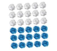 Mikikit 50 pièces Lot de à Paillettes pour Chat Interactif Pompons Multicolores Balle pour et Animaux de Compagnie