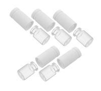 Mikikit 5pièces Flacons pour Essence Séparés Eau et Huile Rechargeables pour Échantillons de Maquillage Lotions Huiles Essentielles et Liquides