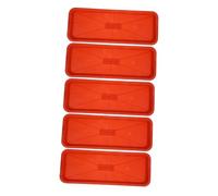 Mikikit 5pièces Lot de Bacs Égouttage pour Plantes Bac à Eau sous Pot De Fleurs à Plantes Rectangulaire Peu Profond Plateau pour Rebord De Fenêtre Soucoupe pour Jardinière