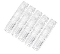 Mikikit 5pièces Lot De Mini Tubes De Gloss Rechargeables Vides Pour Contenants De Brillant à Bouteilles Pour Cosmétiques