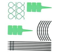 Mikikit 6 Ensembles Support de Plantes Grimpantes Plastique Lot de Supports de Jardin pour Plantes Pot pour Intérieur et Extérieur la Maintien des Tiges