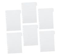 Mikikit 6 feuilles Transparent Budget Binder Inserts Set For Cash Management Lightweight And Reusable Budget Supply For Home Office Travel