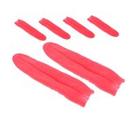 Mikikit 6 Pièces Accessoires de Langue Réalistes Longue Langue Fausse Rouge Effrayante pour Farces et Déguisements Halloween Carnaval