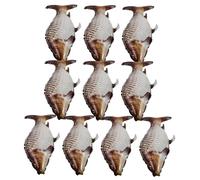 Mikikit 6 pièces Ballons Forme de Poisson Aluminium pour Décoration de Fête Sous Thèmes Marins et Garçon Fille Ballons Animaux Amusants pour Célébrations