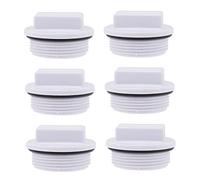 Mikikit 6 pièces Bouchons de de Piscine Filetés Lot de Bouchons Étanches pour Filtre de Drainage Accessoires Pratiques et Fiables pour Prévention des Fuites Eau