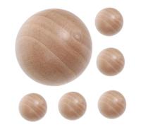 Mikikit 6 Pièces Bouchons Rond Lot de Bouchons Pin pour Bouteilles Verre Stoppers Décoratifs pour Contenants et Carafes Entretien Facile Étanchéité Optimale