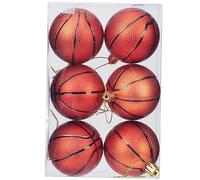 Mikikit 6 pièces Boule de Noël Décorative Ensemble de Ornements Thématiques pour Sapin de Noël Accessoires de Fête de et Décorations Festives