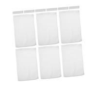 Mikikit 6 Pièces filtre à poussière attrape-peluche pour sécheuse à poussière pour sèche-linge à poussière de peluche Piège à peluches polyester blanche