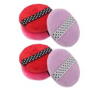 Mikikit 6 Pièces Makeup Powder Puff Large Round Soft Dry Powder Applicator For Foundation Blending And Setting Reusable Washable Cosmetic Tools For Home Travel