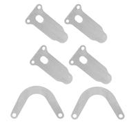 Mikikit 6 pièces Plaques de Soupape U Métal pour Compresseur Air Silencieux sans Lot de Résistantes Fatigue Thermique Accessoire de Rechange pour Valves Échappement et Base de Cylindre