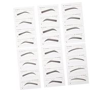 Mikikit 6 pièces Pochoirs Sourcils Usage Unique Papier Kit Maquillage Sourcils Femmes Pratiques et Confortables