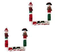 Mikikit 6 Pièces Protecteur De Poignée De Réfrigérateur Couverture D'appareils De Cuisine Décor De Congélateur De Couvertures De Poignée De Four à Micro-ondes Noël
