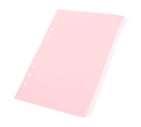Mikikit 6 pièces Séparateurs de Pages PP Rose Diviseurs de Cahier Colorés avec Onglets Écrits pour Organisation de Documents et Prise de Notes