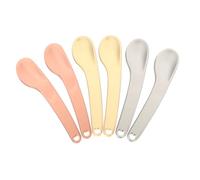 Mikikit 6 pièces Spatules Visage Métalliques Mini Cuillères pour Crème Hydratante et Soins Applicateurs Pratiques pour Masque Facial et Cosmétique Outil Beauté Portable pour Voyage