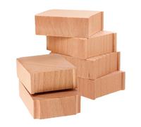 Mikikit 6 pièces Supports de Pont Bois pour Trains Accessoires de Piste Ferroviaire pour et Créer des Ponts Élégants