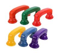 Mikikit 6 pièces Téléphones à Chuchotement Éducatifs Plastique pour Tout Petits Jouets Écoute pour Salle de Classe Forme Ergonomique et Sécurisée Améliorant la Coordination Main Œil