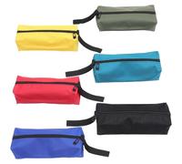 Mikikit 6 pièces Trousse de Rangement Outils Étanche avec Fermeture Éclair Pochette Compacte et Robuste pour Électricien Jardinier Peintre et Bricoleur Organisateur Portable Multifonction