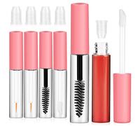 Mikikit 6 pièces Tubes de Mascara Vides avec Applicateurs Contenants Réutilisables pour Maquillage Flacons de Lip Gloss et Eyeliner Fournitures Cosmétiques Pratiques