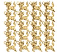 Mikikit 60 Breloques Pendentif Cheval en Alliage de Zinc Or pour Création de Bijoux Diy, Design Élégant, Amulette 2026 Année du Cheval, pour Chinese New Year