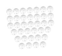 Mikikit 60pièces Hochet à Clochette Né Balles à Secouer Plastique Blanc Inserts Sensoriels Doux Pour Jouets Garçon Fille Réparation De Peluches Et Loisirs Créatifs