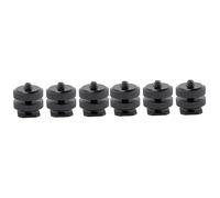 Mikikit 6pièces Adaptateur Griffe Caméra Alliage Aluminium avec Vis De Trépied Pouce Compatible DSLR Et Caméscope Montage Pratique pour Accessoires Photo