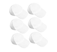 Mikikit 6pièces Lot de Casquettes de Baseball Vierges Blanches pour Garçon Fille à Dessiner et Peindre Soi-même pour Activités Plein Air