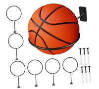 Mikikit 7 pièces Support Mural de Rangement pour Ballons pour Basketball Football et Volleyball de Rangement Compacte pour Salle de Sport