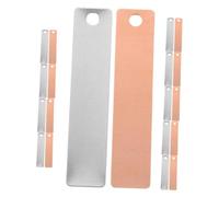 Mikikit 8 Paires Kit Bandes Cuivre Zinc pour Batterie Fruit DIY Électrodes Légères et Résistantes Matériel Expérimentation Scientifique pour École et Démonstration