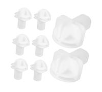 Mikikit 8 pièces Connecteurs de Rangement Modular Clips de Fixation pour Étagères et Armoires Accessoires Plastique pour Organisation Domestique
