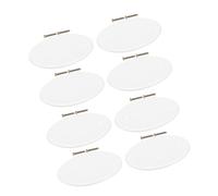Mikikit 8 pièces Couvercle Rond pour Boîte Électrique Plafond avec Vis Cache Fil Plafonnier Adaptable pour Maison et Bureau Installation Simple et Design Élégant