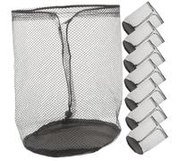 Mikikit 8 pièces de Rangement à Cordon Filet pour Cônes de Sport Portable avec Sangle pour Gym Camping et Organisation Déquipement Sportif