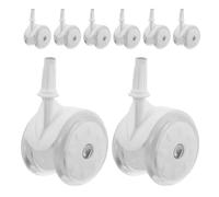 Mikikit 8 Pièces de Remplacement pour Walker Roulettes Plastique Silencieuses et Légères pour Poussettes et Marchettes Garçon Fille Accessoires de pour Mobilité Infantile