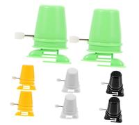 Mikikit 8 pièces Kit de Accessoires de à Remonter pour Garçon Fille Mécanisme DIY Argile Jaunes Blancs Verts Noirs Jouets Éducatifs et Créatifs pour Développer Les Compétences Manuelles