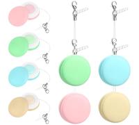 Mikikit 8 pièces Lot de Chiffons Microfibre Macaron pour Nettoyage Lunettes et Écrans Portable et Léger Efface Traces et Empreintes pour Téléphones Caméras et Tablettes