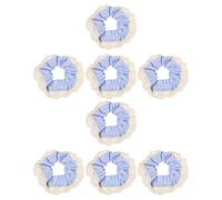 Mikikit 8 Pièces Oversized Lace Hair Scrunchies For Women Elastic Non-slip Hair Ties Soft Boho Style Ponytail Holders For Daily Wear And Dance