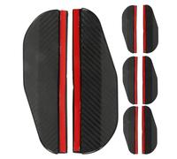 Mikikit 8 Pièces Pare-pluie en Pvc Noir pour Rétroviseurs Latéraux de Voiture, Résistant aux Intempéries, Visibilité Claire, pour Conduite par Tout Temps