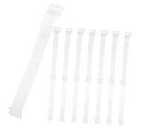 Mikikit 8 pièces Sangles Élastiques Invisibles pour Talons Lot de Fixateurs de Chaussures Transparente Ajustables Antidérapants pour Escarpins Élégants et Confortables