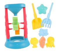 Mikikit 8 pièces Set de Jouets de Plage pour Garçon Fille Outils Excavation Sable Multicolores pour Développer la Relation Parent Garçon Fille et Amuser Les Petits Couleur Aléatoire